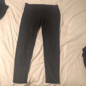 Athleta Black Snake Skin Print Workout Leggings L